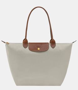 Grey long champ bag