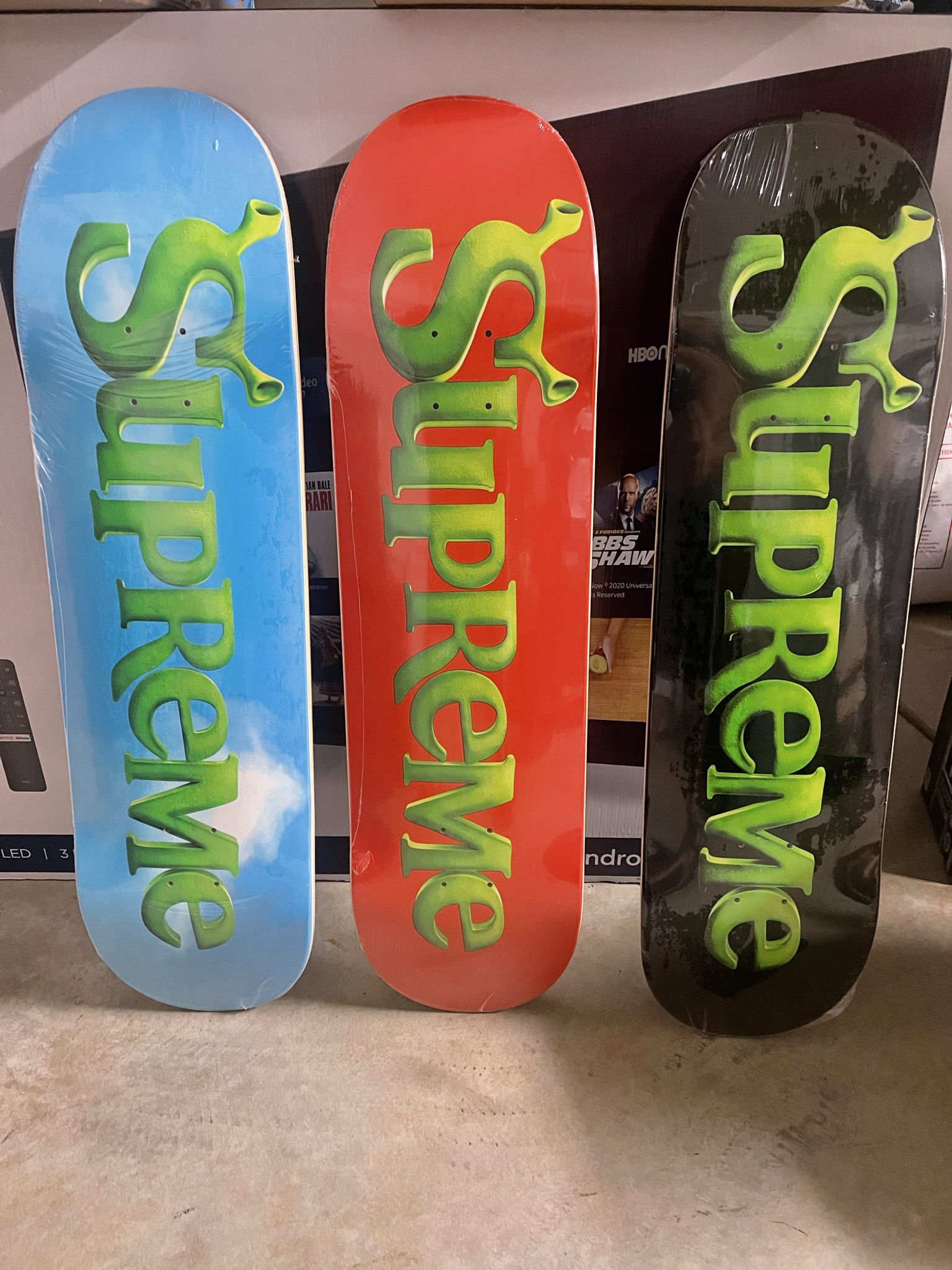 Supreme Shrek Skateboards 