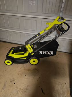 Ryobi Cordless Push Lawn Moweredges. and edger