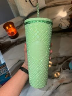 Starbucks Green Studded Tumbler with Straw