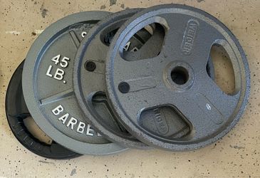 4 Olympic Weight Plates for Home Gym