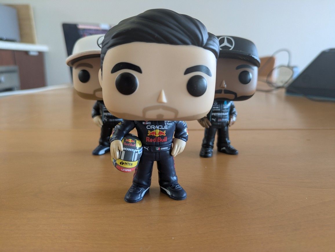 3 Formula 1 Funko Pops