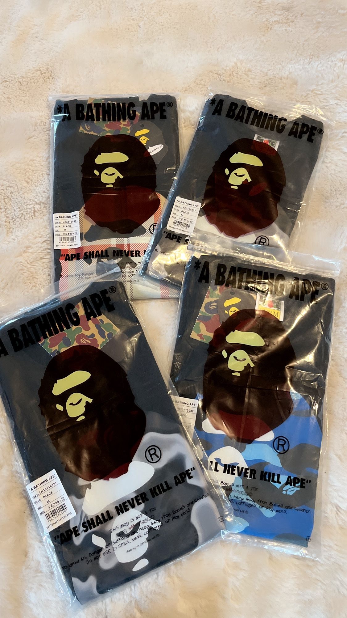 Bape A Bathing Ape T-Shirts size M. New