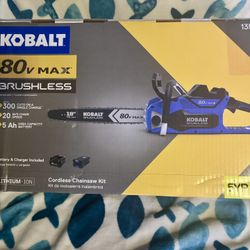 NEW Kobalt 80-volt 18-in Cordless 5 Ah Chainsaw (Battery and Charger Included)