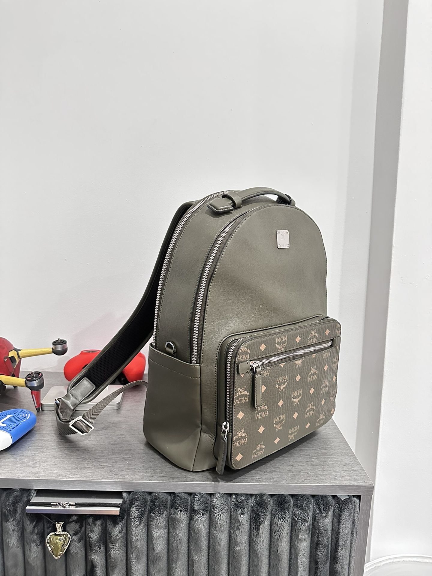 MCM Backpack - Olive Green 