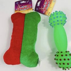 Brand New (2) Squeaky Dog Toys