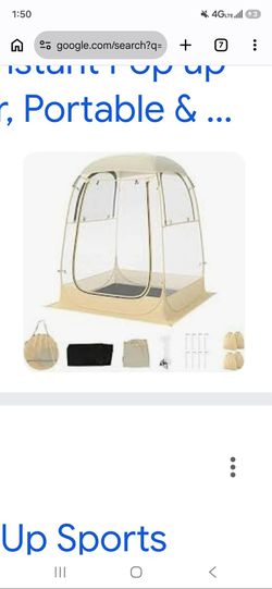 Pop up bubble tent