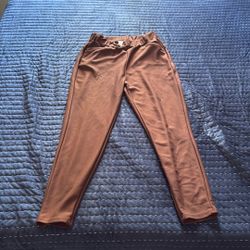 Ladies, Brown Pants, Silky Size 1 Xl