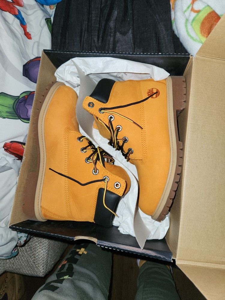 Brand New Autumn Burnt Orange Timberland Boots Size 5.5