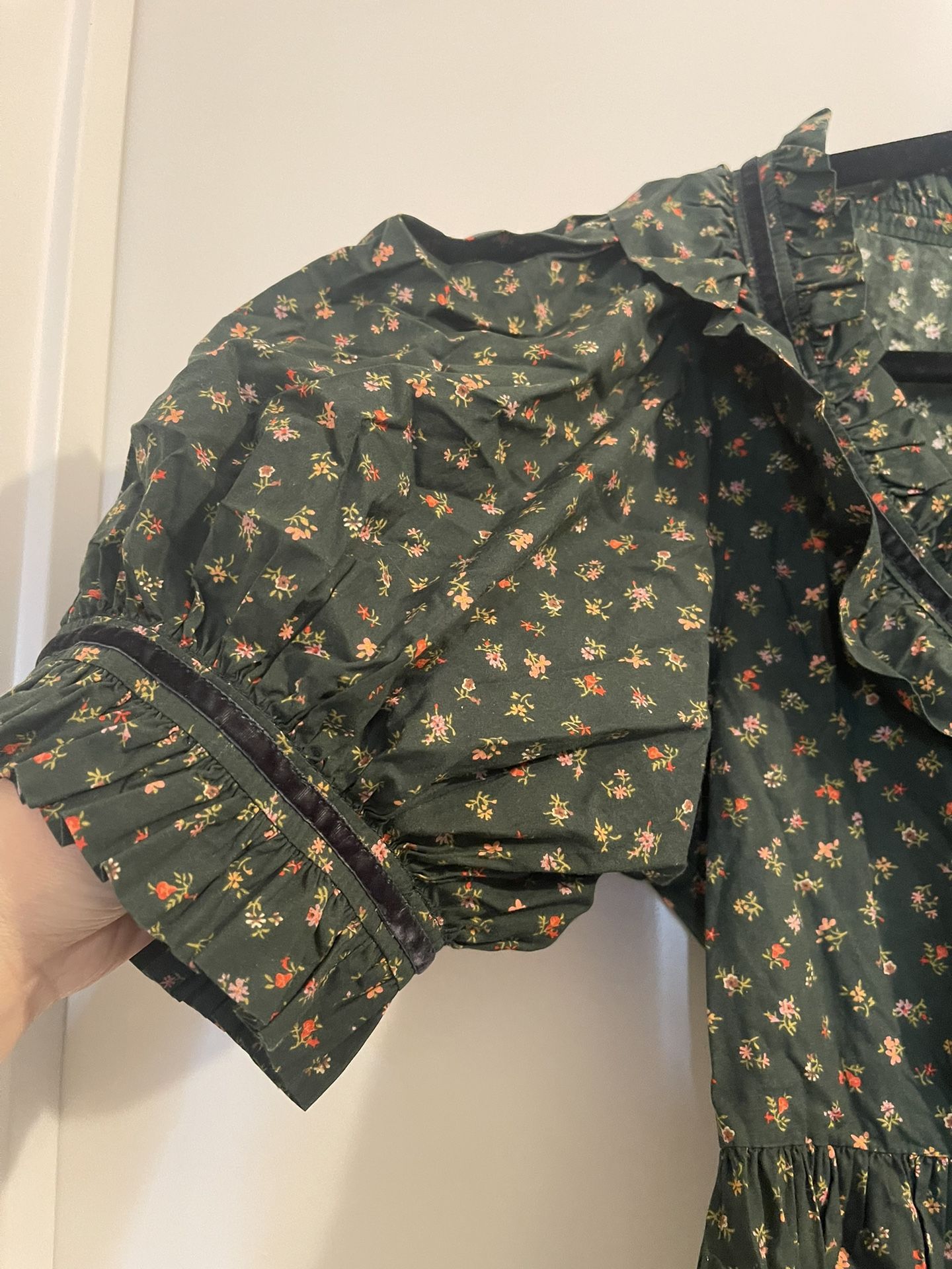 DOEN Green floral Dress, size S & M DOEN Green floral Dress, size S & M