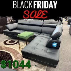 Antares Black Sectional 