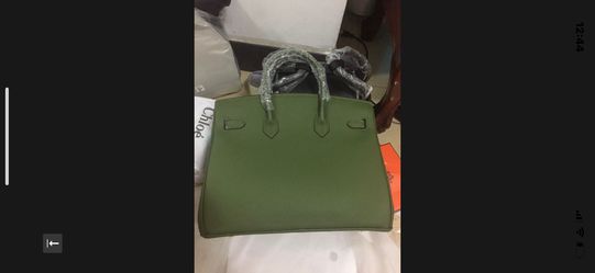 Hermes Birkin NWT Army Green Leather Satchel for Sale in North