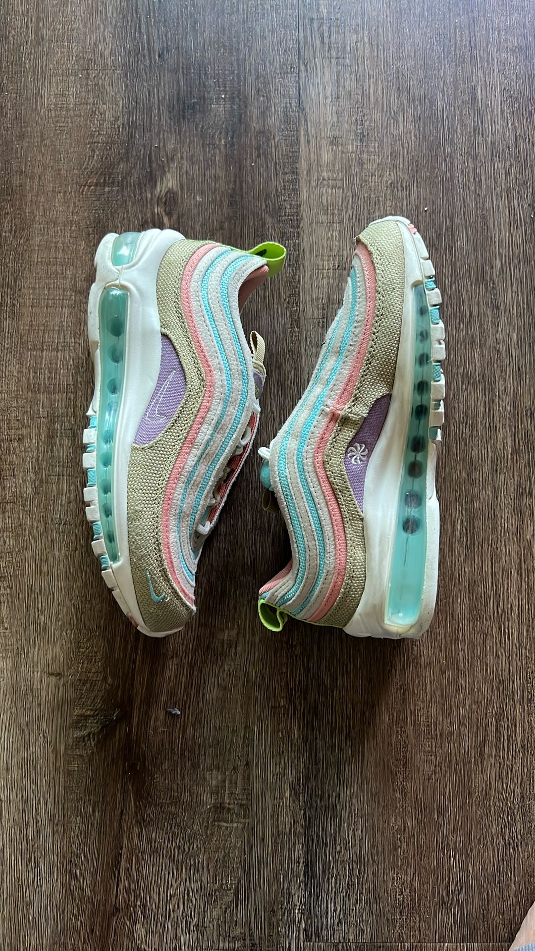 DNike Air Max 97 SE ‘Sun Club' Copa Wheat Grass Grade School Sz 4