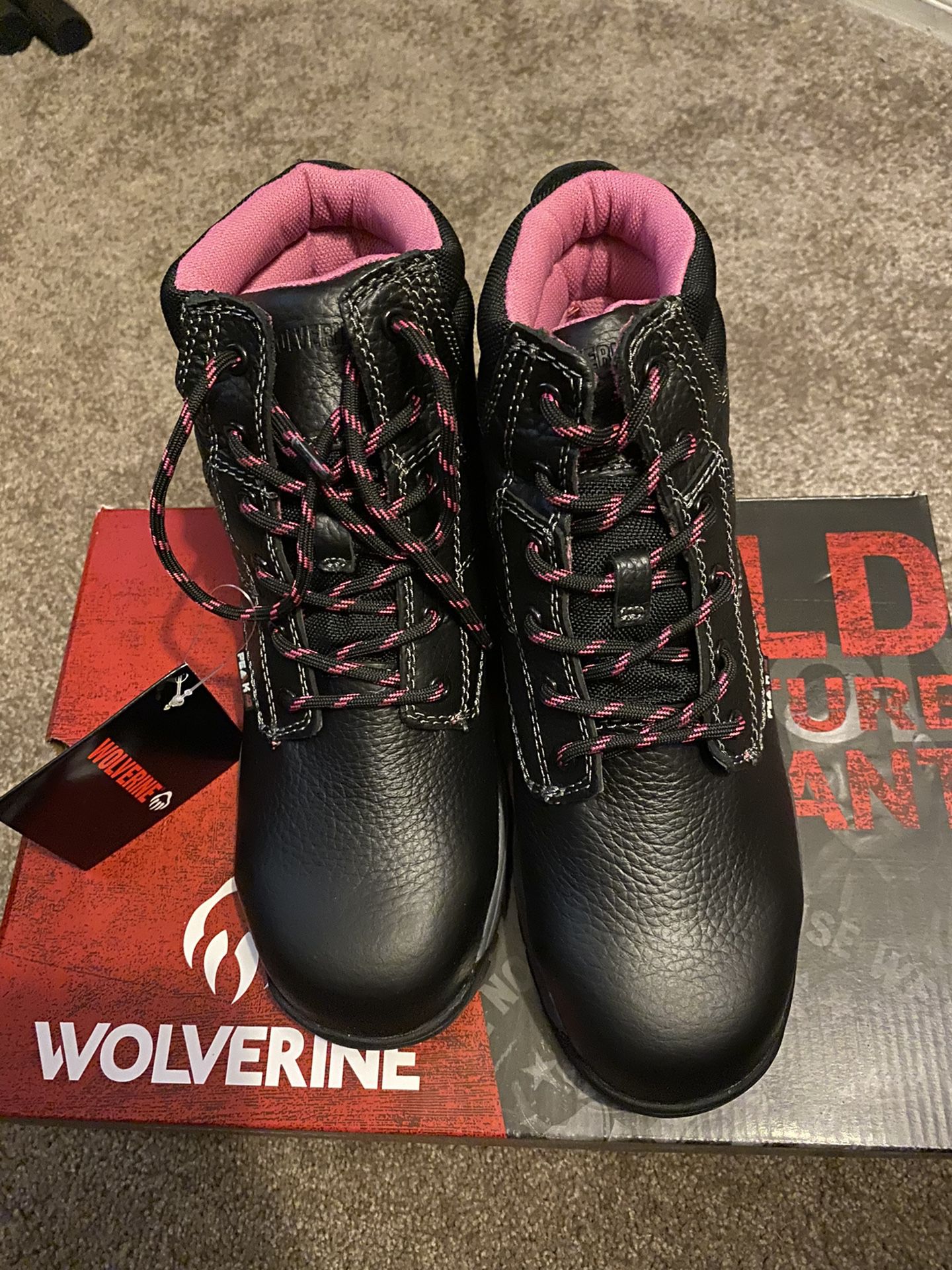 Wolverine Piper 6” Work Boots Size 7.5 W For Women