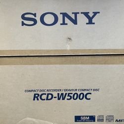 Sony RCD-W500C Compact Disc Player And Recorder