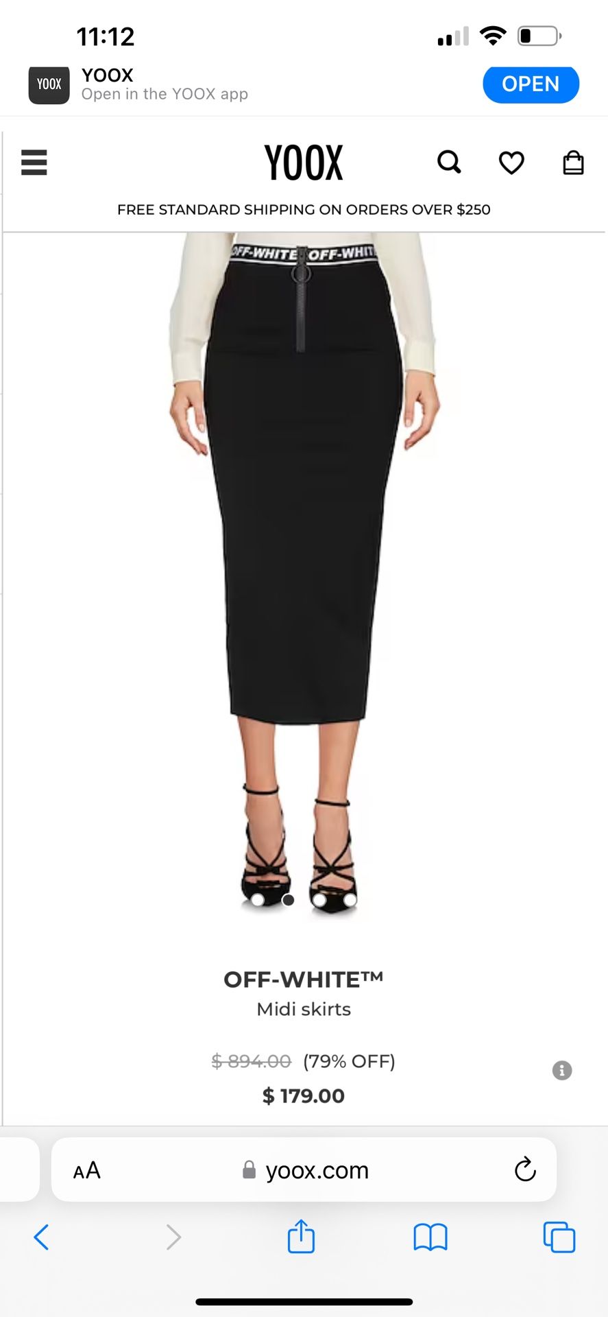 Off White Pencil Skirt