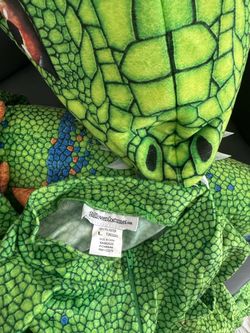 Pre-Owned Green Iguana Costume for Adults Size Large