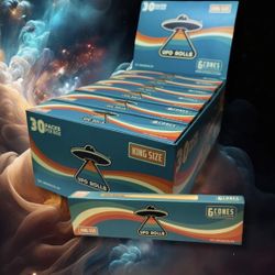 New raw paper Ufo rolls 6-Packs of Pre-Rolled Cones