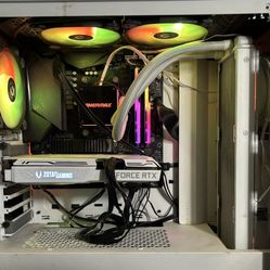 Gaming PC With Monitor And Keyboard 