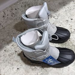 Silver Kids Snow Boots Size 12