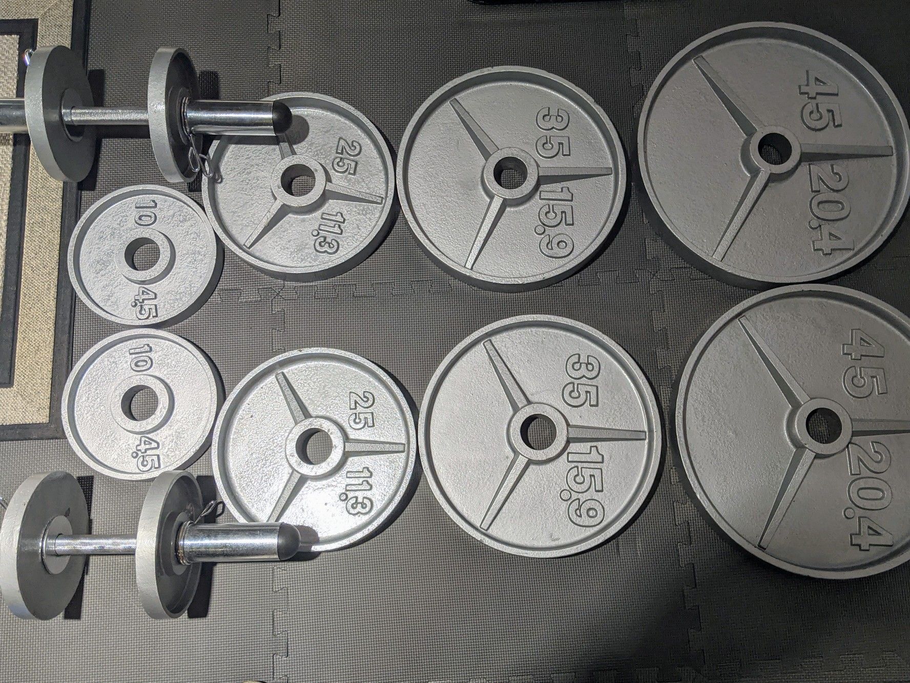 Olympic Weights with Dumbbells