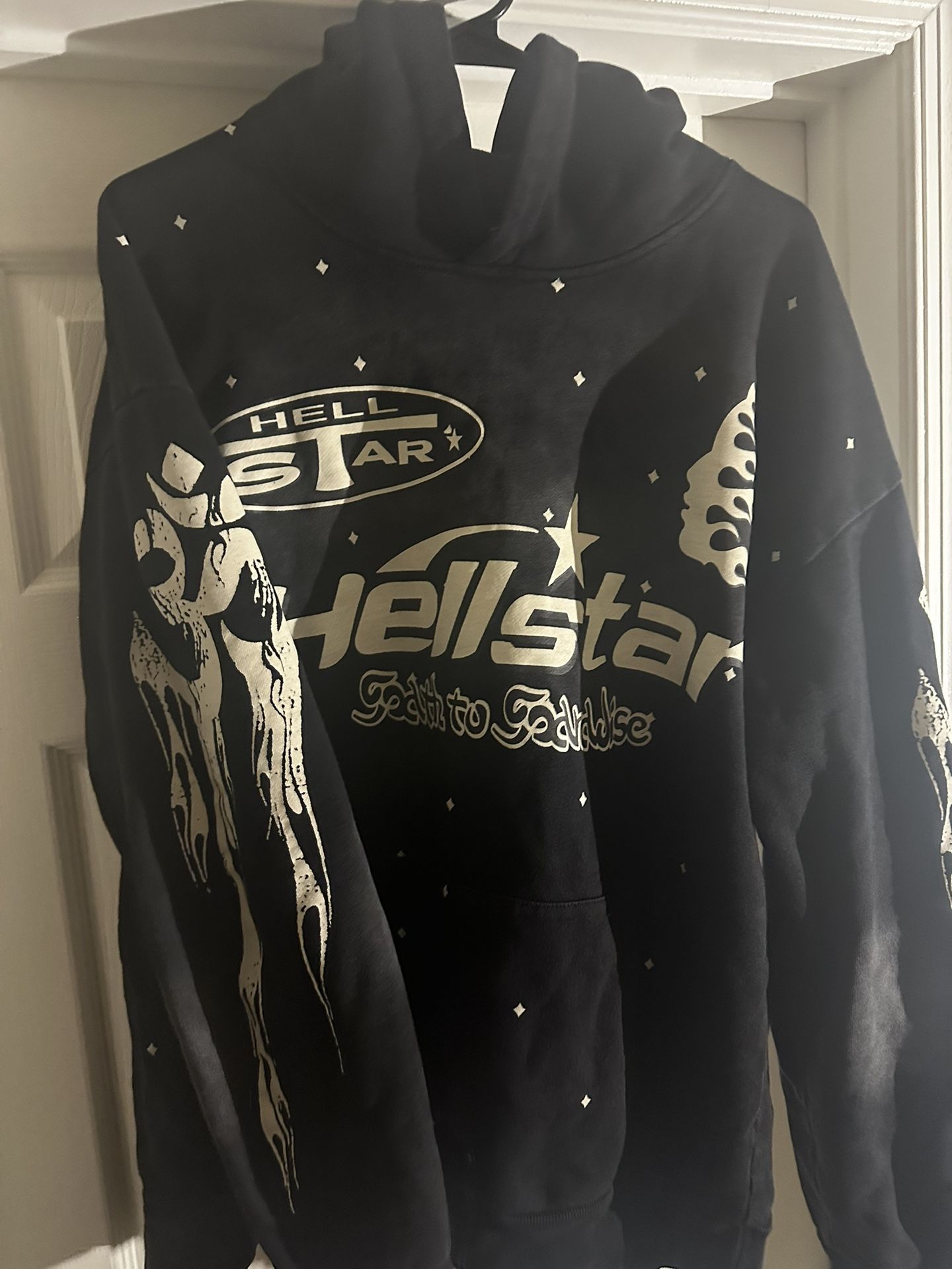 Black Hellstar Hoodie Size L