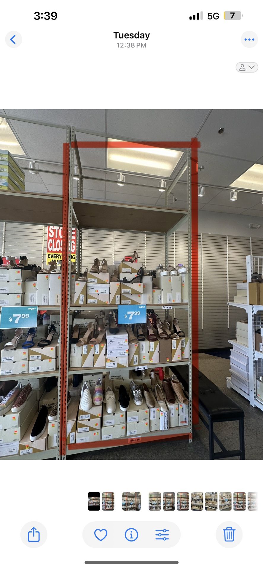 Retail Gondola Metal Display Shelf