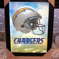 Los Angeles Chargers Licensed 3D LED Collector Frame Sign