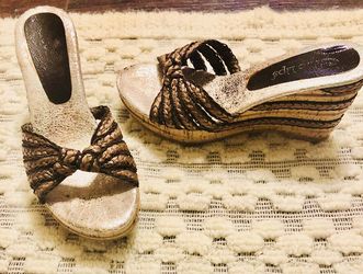 Woven Fashion Wedge Sandals
