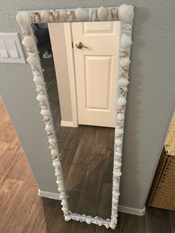 Seashell Framed Full Length Wall Mirror
