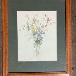 framed print of floral bouquet by Mary Lou Goertzen
