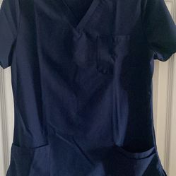 Size Small Navy Blue Scrubs Set