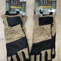5.11 Tactical Series NOMEX Leather Flight Gloves, New