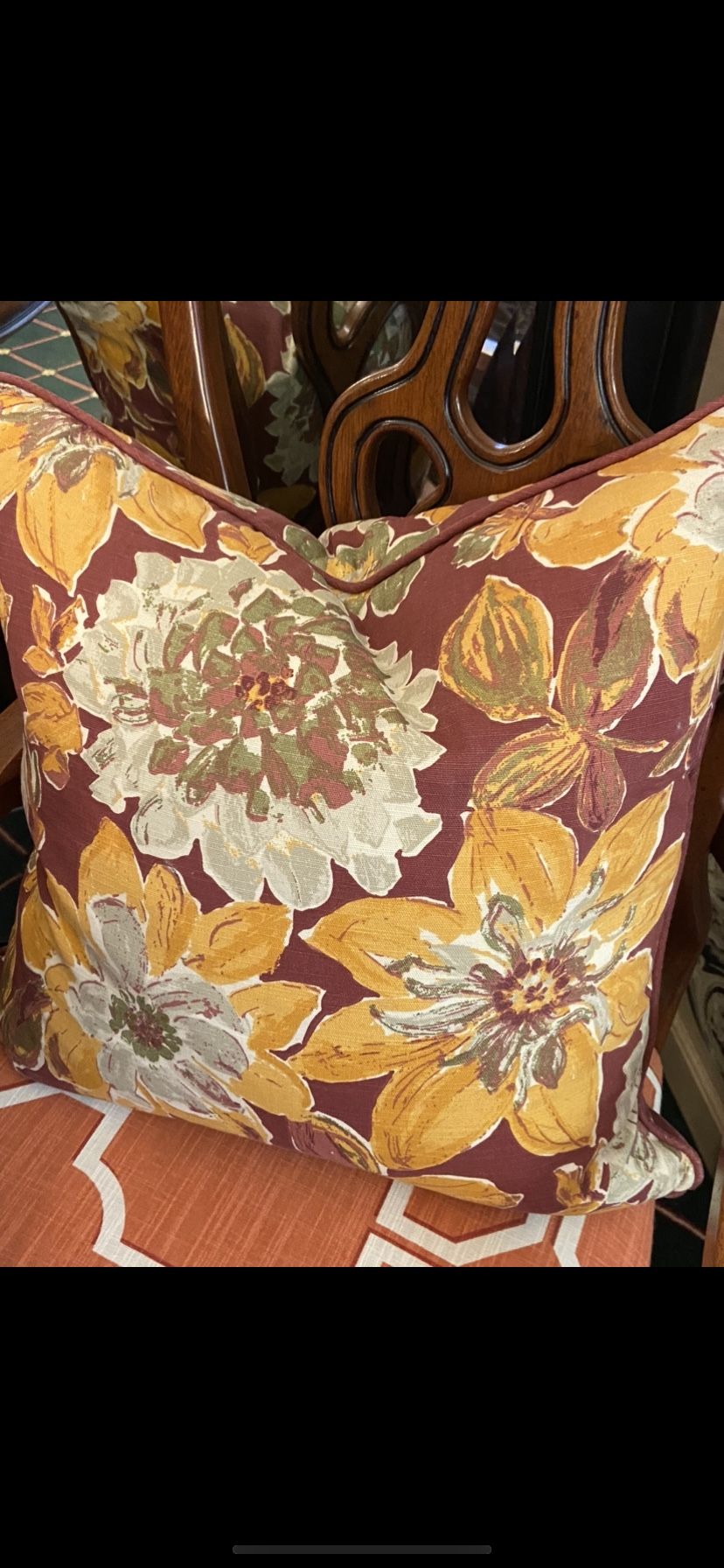 Set/2 Storehouse Decorative Floral Throw Pillows Down Inserts