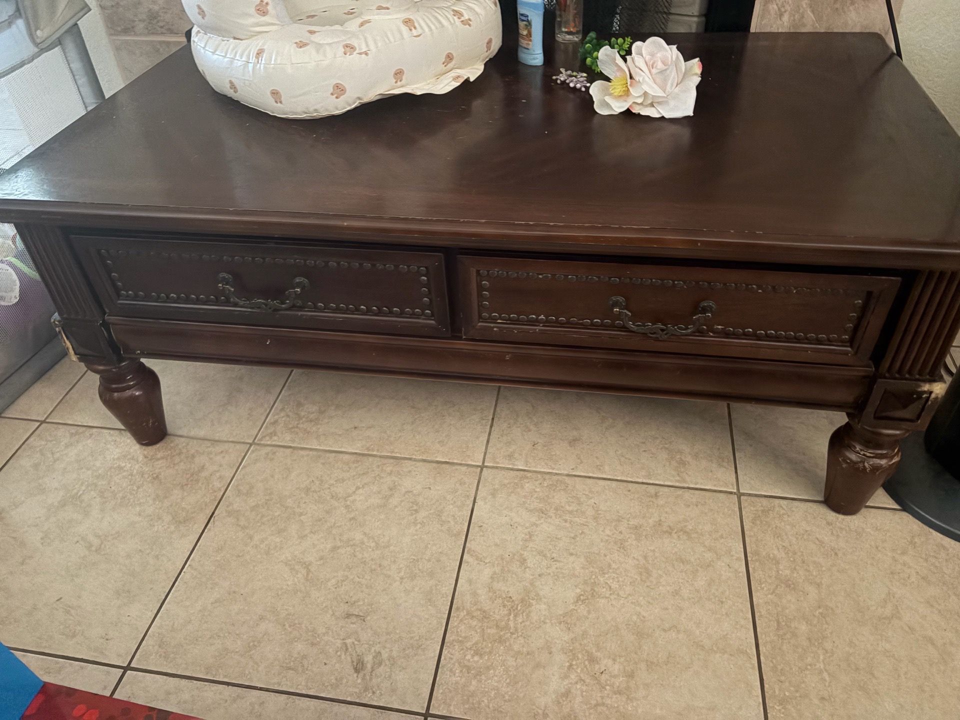 Wooden living room table