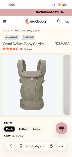 Ergobaby Omni Deluxe Baby Carrier