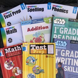 9 Different Grade 1 Workbooks 