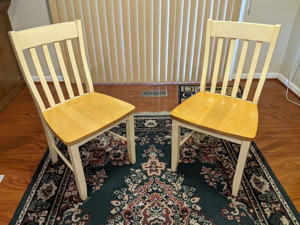 Solid Wood Pottery Barn Chairs