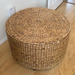 Wicker coffee table