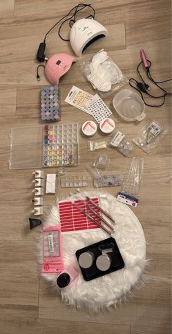 Complete Nail Supplies Bundle with UV Lamps 💅