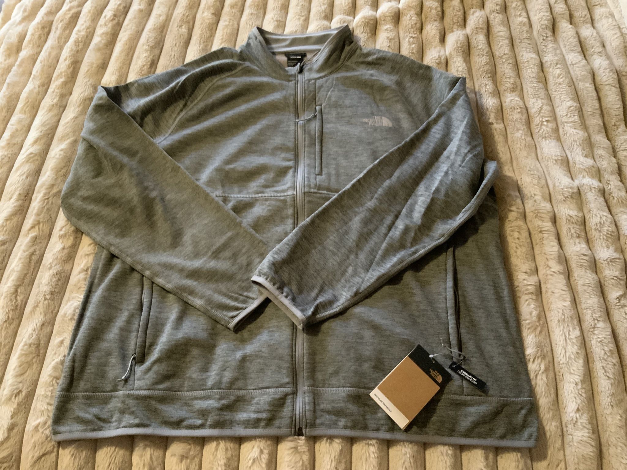New w/ Tag Mens NORTH FACE Canyonlands 3XL XXXL Gray Coat Jacket Full Zip Fleece