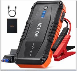 AstroAI Arrancador de batería de coche S8, batería de arranque de coche de 1500 A pico para motores de gasolina de hasta 6.0 L y 3.0 L, caja de salto 