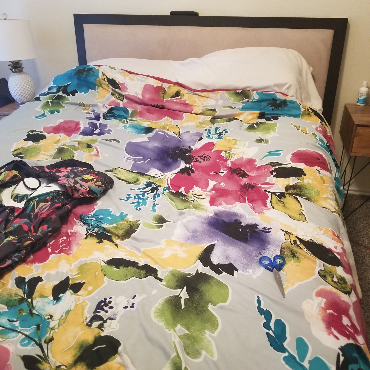 Whole set of mattress with bed frame