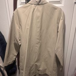 tan trench coat/bomber jacket