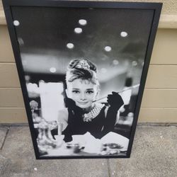 Audrey Hepburn Wall Picture Framed
