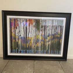 44W"x32H": LONE RANGER by GRAHAM FORSYTHE - DOUBLE MATTE, GLASS and FRAME