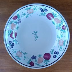Vintage Princess House Orchard Medley Shallow Serving Bowl