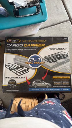 Cargo carrier rooftop/ hitch mount