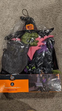 Witchy outdoor decorations (17 pieces)