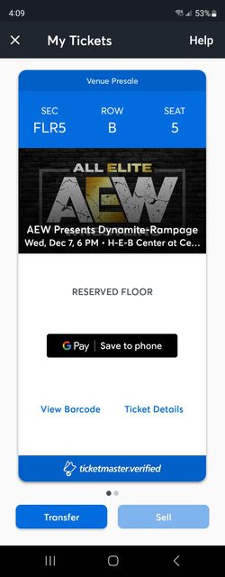 AEW Dynamite Tickets - Austin  Thumbnail
